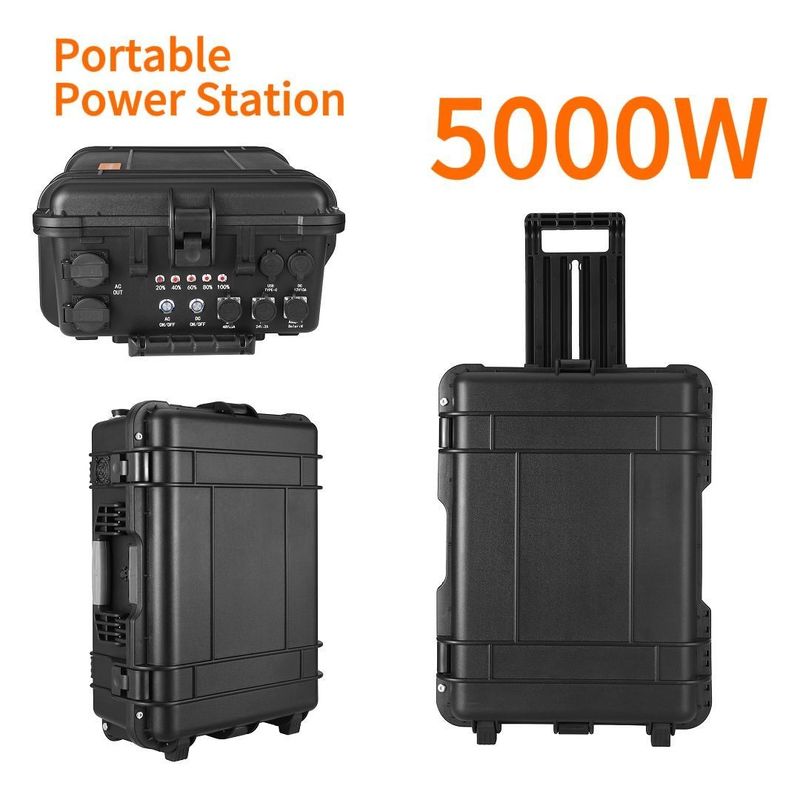 Générateur d'énergie de 5000W Grand Camping Lithium Portable Station solaire avec LT-50