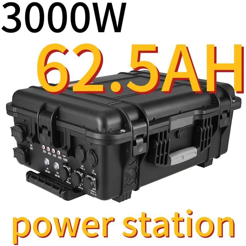 3000W62.5ah Outdoor Emergency Power Portable Power Station pour les marchés de l'Asie de l'Est