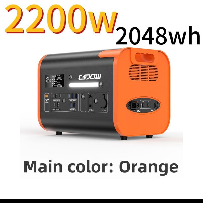 Appareil électrique portable à charge rapide de 1500 W avec écran et centrale électrique mobile UPS de 1800 W