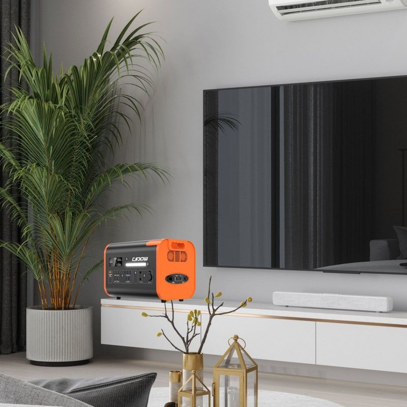 All-in-one panneau solaire centrale électrique d'urgence 2200W/2400W Grande capacité pour l'extérieur