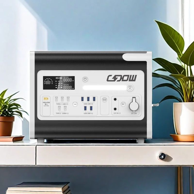 Mode de charge du panneau solaire portable LiFePO4 2000W