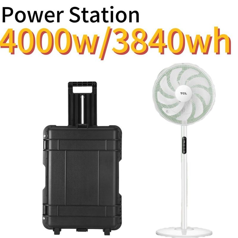Générateur solaire portable de puissance maximale de 8000 W 3840 wh Station de stockage d'énergie d'urgence