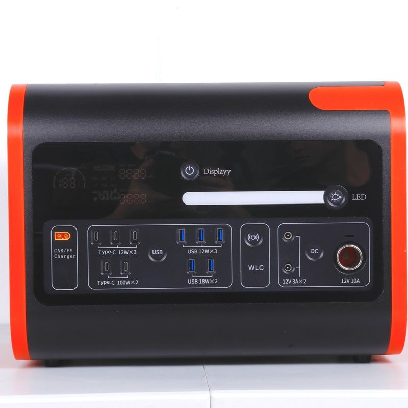 51.52V/40ah LiFePO4 batterie centrale électrique portable pour camping extérieur 3500W sortie