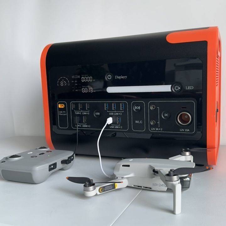 1500W Mains AT22 Station solaire portable pour le camping à l'extérieur Maison de camping voiture bateau