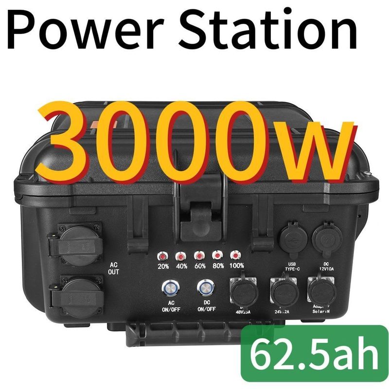 Drone solaire d'urgence 3000W 62.5ah centrale électrique avec certification CE.Un38.3