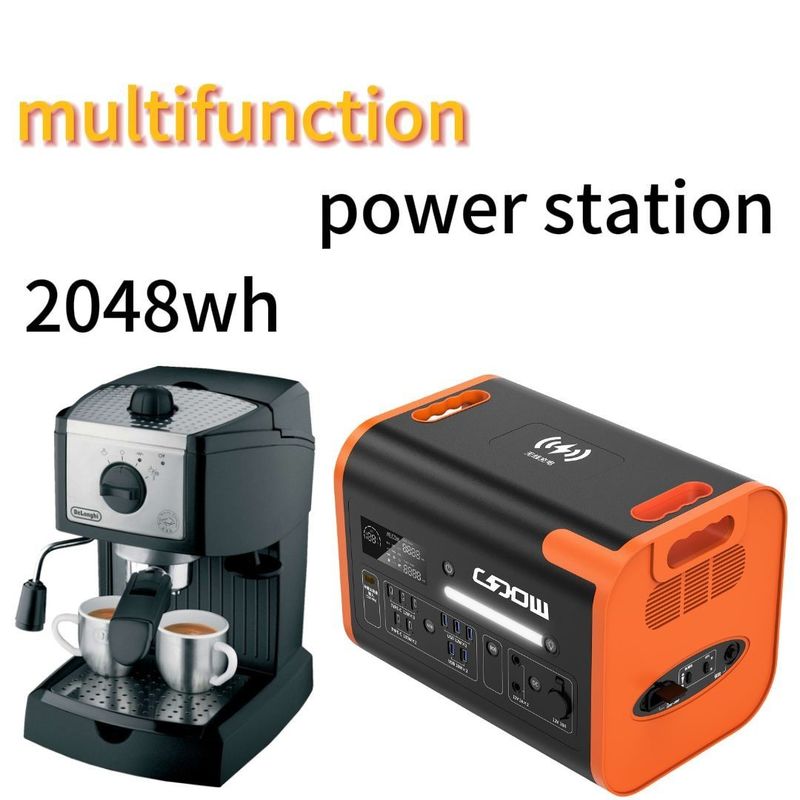 2200W/2048wh 40ah Station électrique portable d'aventure en plein air avec une durée de vie durable