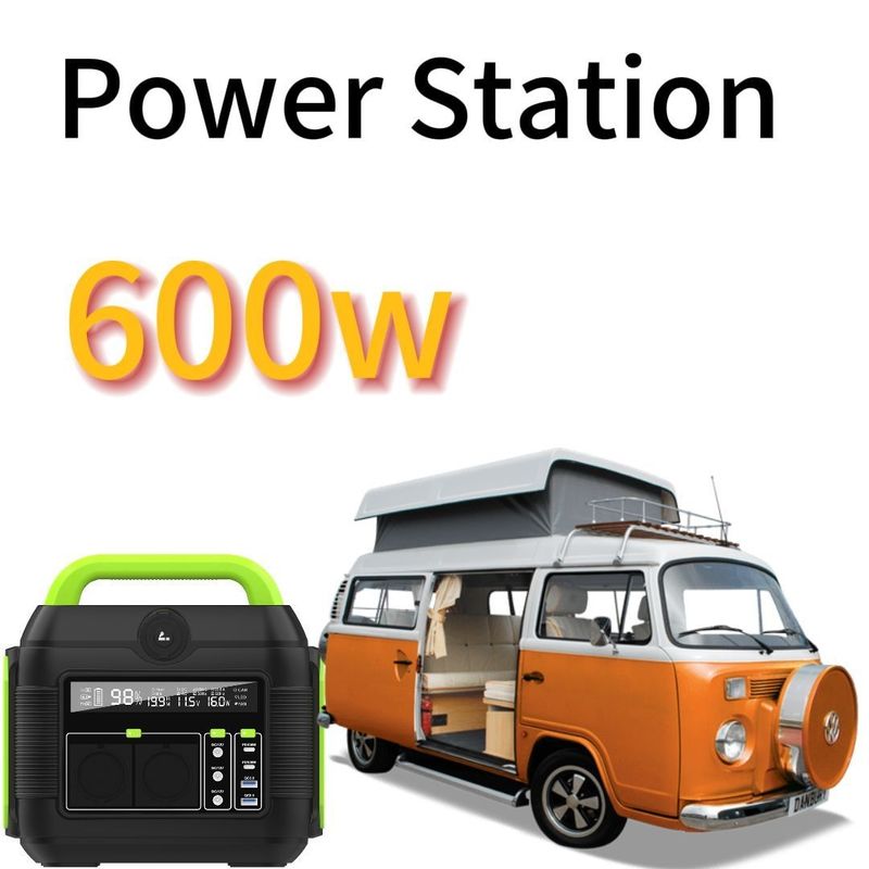 600W/288wh Station solaire mobile portable pour activités en plein air avec batterie au lithium