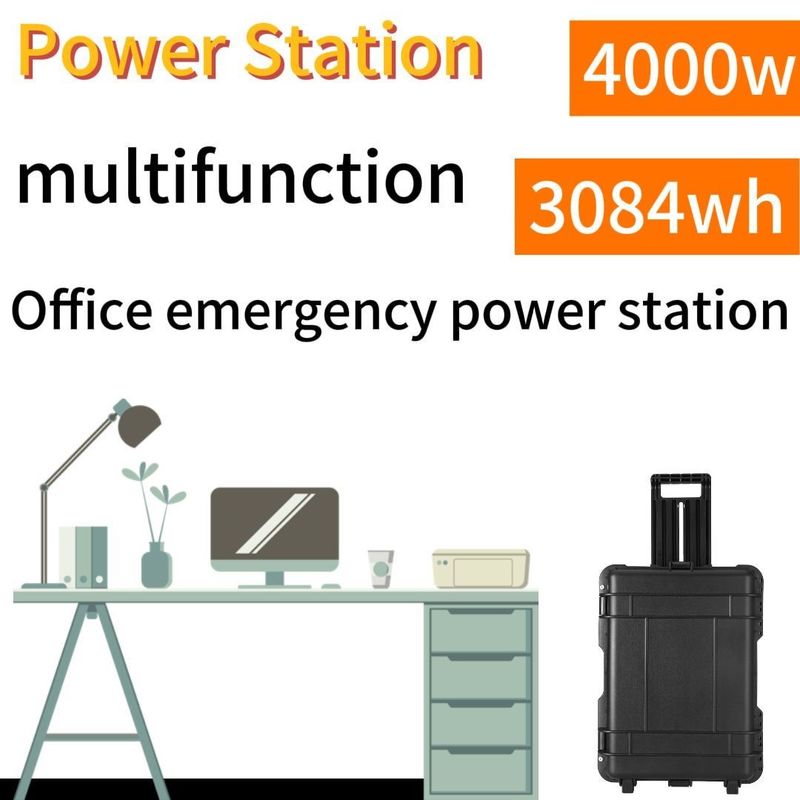 4000W 3840wh batterie solaire portable parfaite pour les besoins en électricité d'urgence de camping extérieur