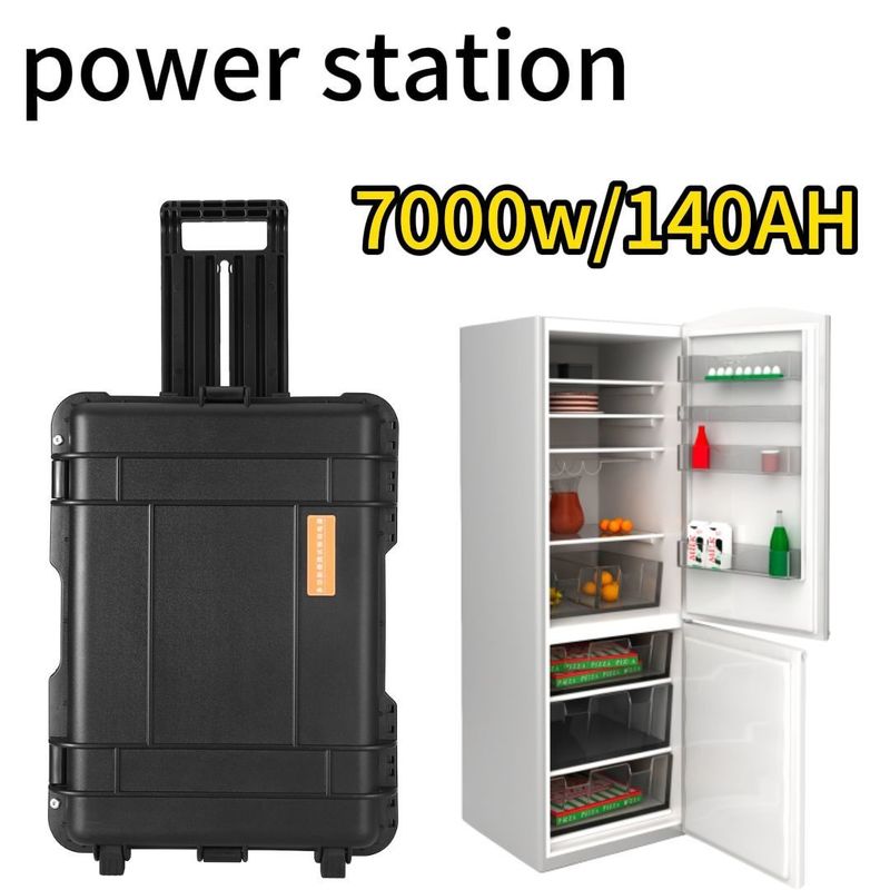 AC Pure Sine Wave Output 7000W Station solaire portable pour la recharge extérieure et du réseau