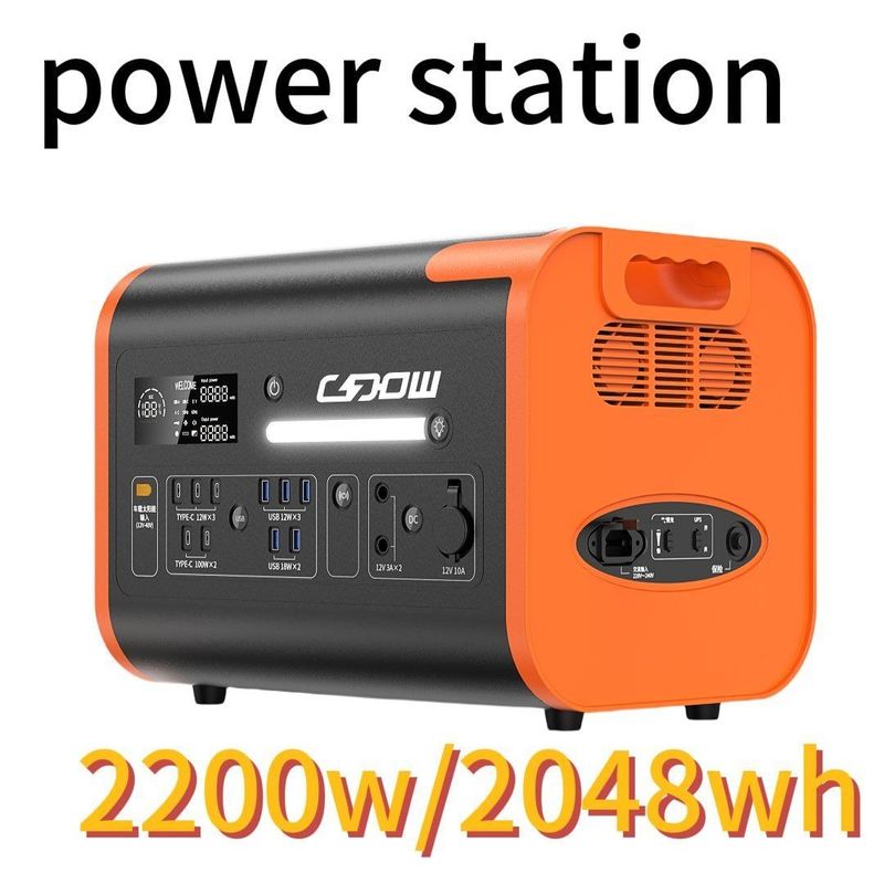 Station d'énergie solaire portable certifiée CE 2200W/2400W/3000W pour les activités en plein air