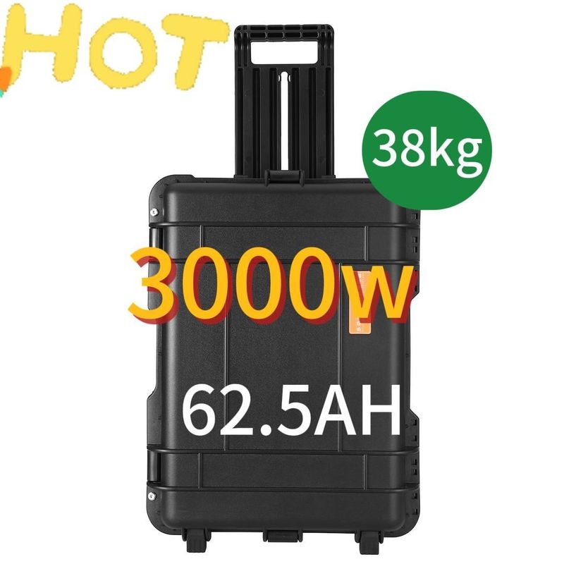Pure vague sinusoïdale 3000W/3000wh alimentation mobile pour la centrale électrique portable du UAV