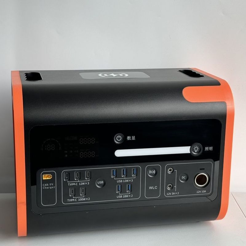 Générateur portable de 1000 W à l'extérieur DC AC entrée sortie 2200 W centrale électrique pour une longue durée