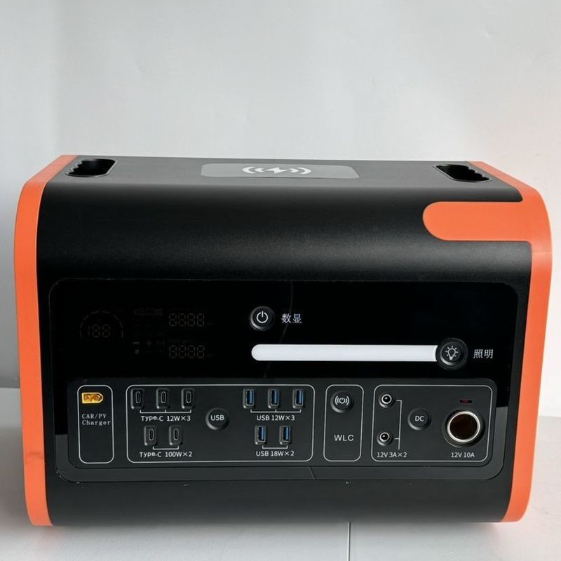 Station électrique portable 2200W Pure Sine LiFePO4 UPS batterie de secours pour le camping en plein air