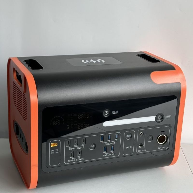 Générateur de stockage d'énergie solaire portable de 600 W avec centrale électrique de 2200 W