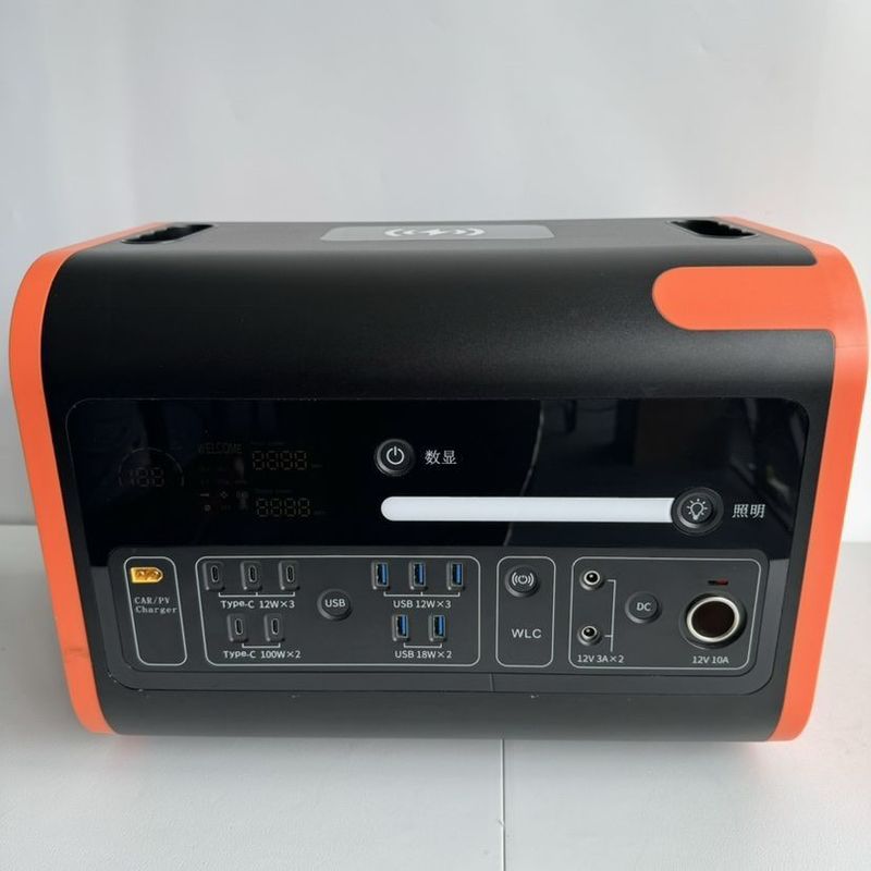 2200W 2048wh centrale électrique portable pour la recharge des panneaux solaires en extérieur en cas d'urgence