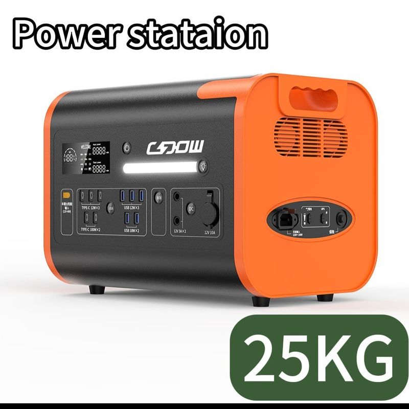 LiFePO4 500W 2200W Chargement sans fil Système d'énergie solaire portable