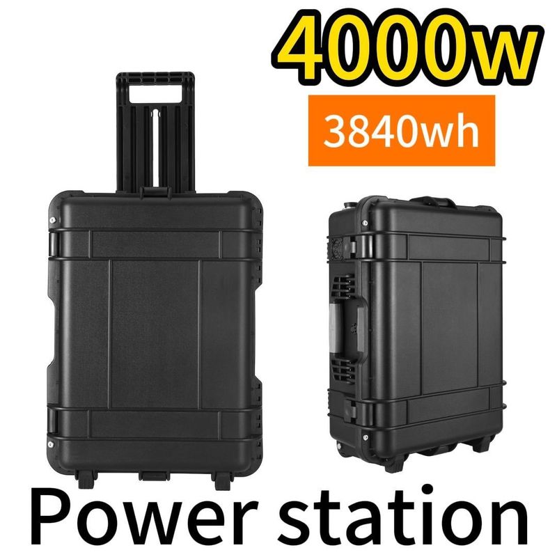 Puissance de sortie 4000W LiFePO4 centrale électrique portable pour les situations d'urgence et de voyage