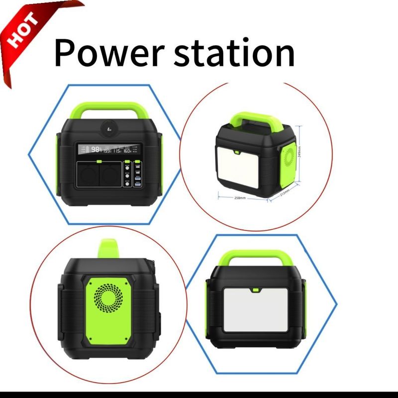 600W/576wh centrale électrique d'urgence pour une solution d'alimentation en extérieur et à domicile