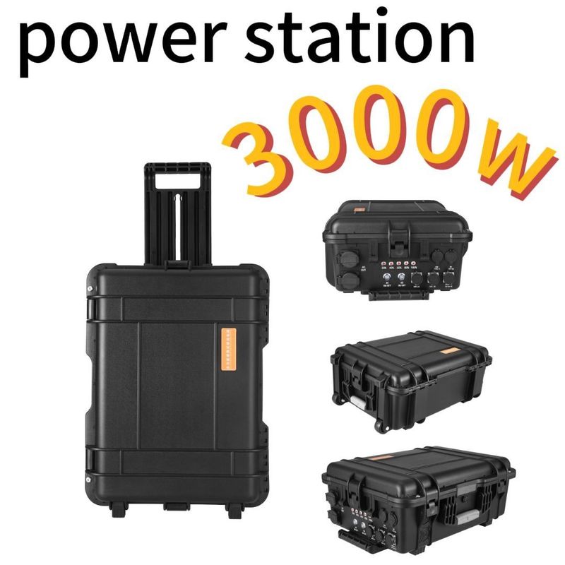 Voyage 3000W/220V/110V/UPS Pure Sine LiFePO4 batterie de secours Camping centrale électrique portable