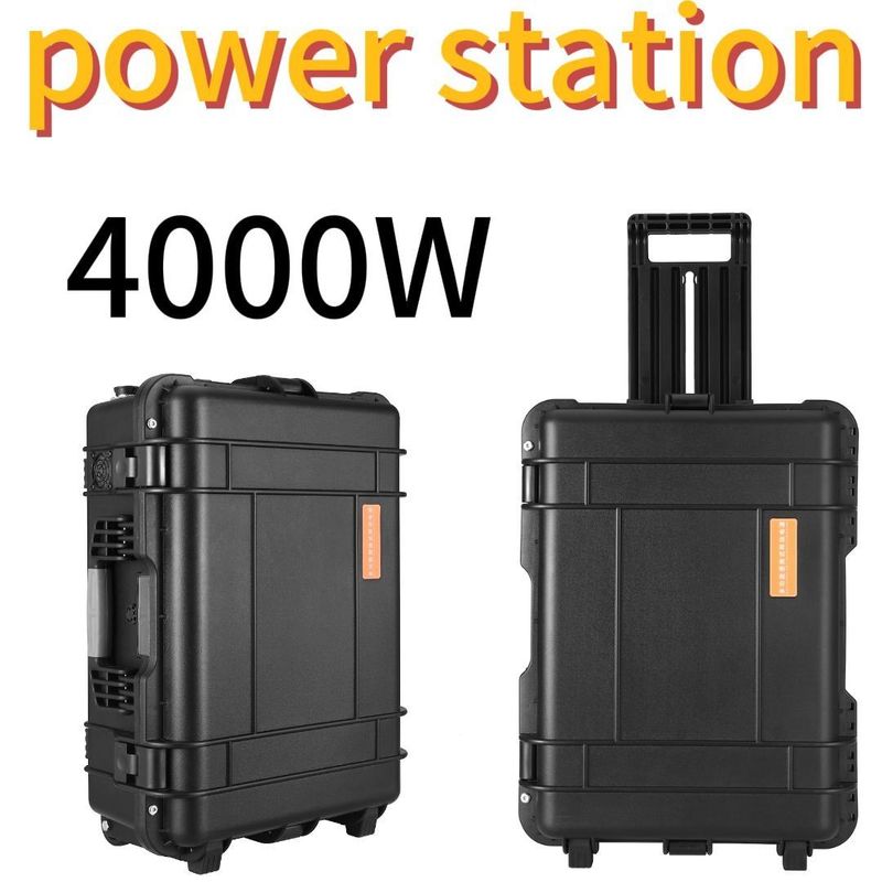 Batterie au phosphate de fer au lithium de 4000 W pour le travail en extérieur et la centrale électrique de secours à domicile