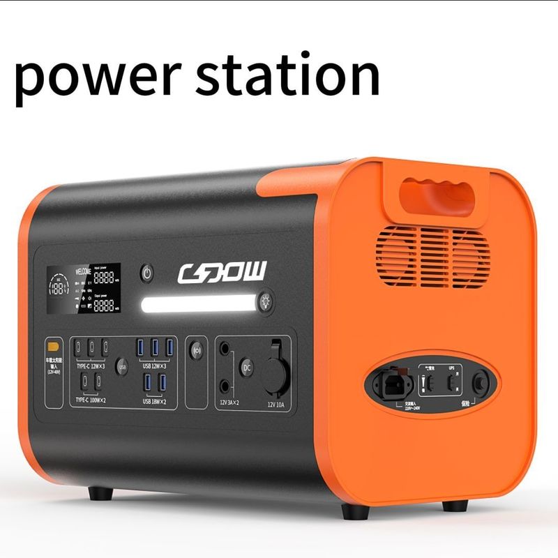 800W Max Charge solaire Station électrique portable pour voiture avec forme d'onde de sortie de l'onde sine pure