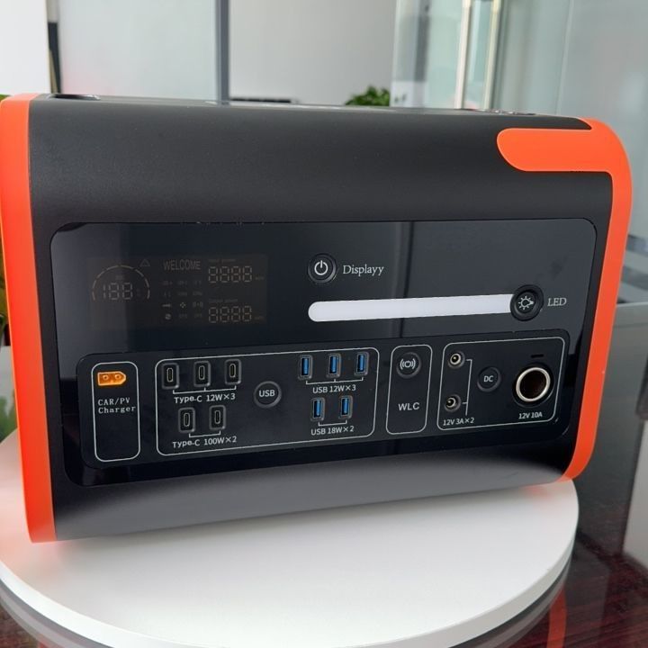 Type-C 3*18W/2*100W alimentation solaire à stockage d'énergie pour les solutions électriques extérieures