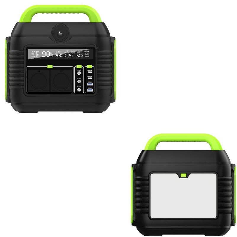 Centrale électrique portable de 600W à l'extérieur avec batterie au lithium fer phosphate
