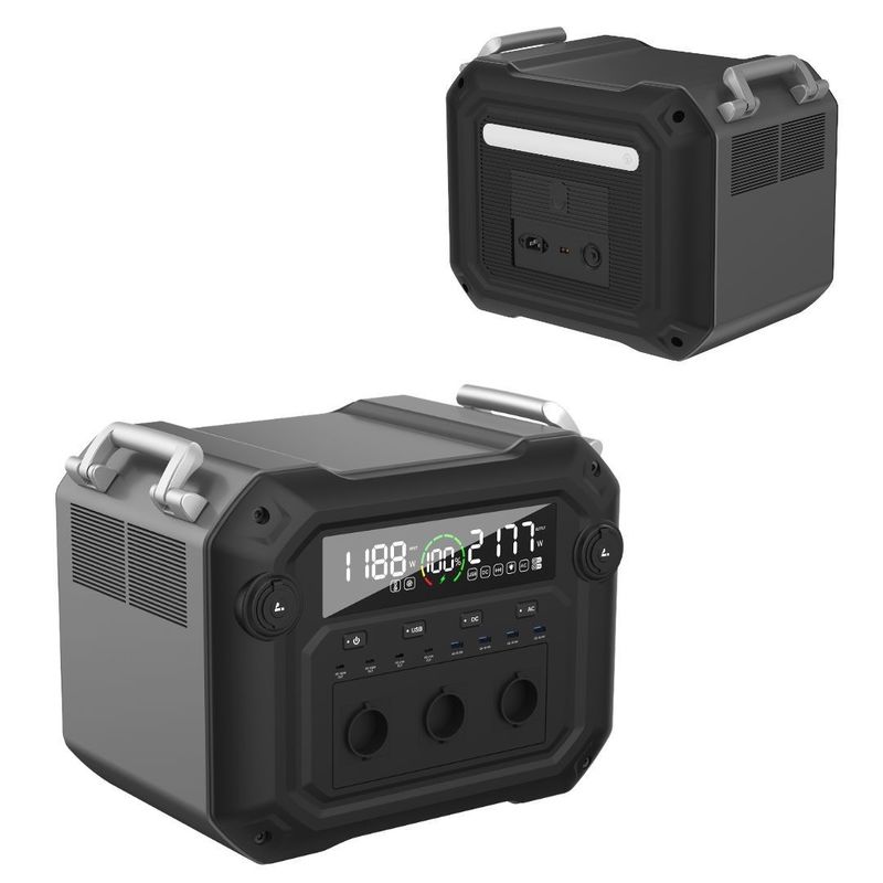 LiFePO4 Inverteur de puissance portable de 3600 W pour camping en plein air et station d'urgence