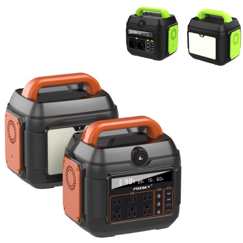 Chargement de la partie extérieure personnalisée 600w centrale solaire portable avec entrée CC