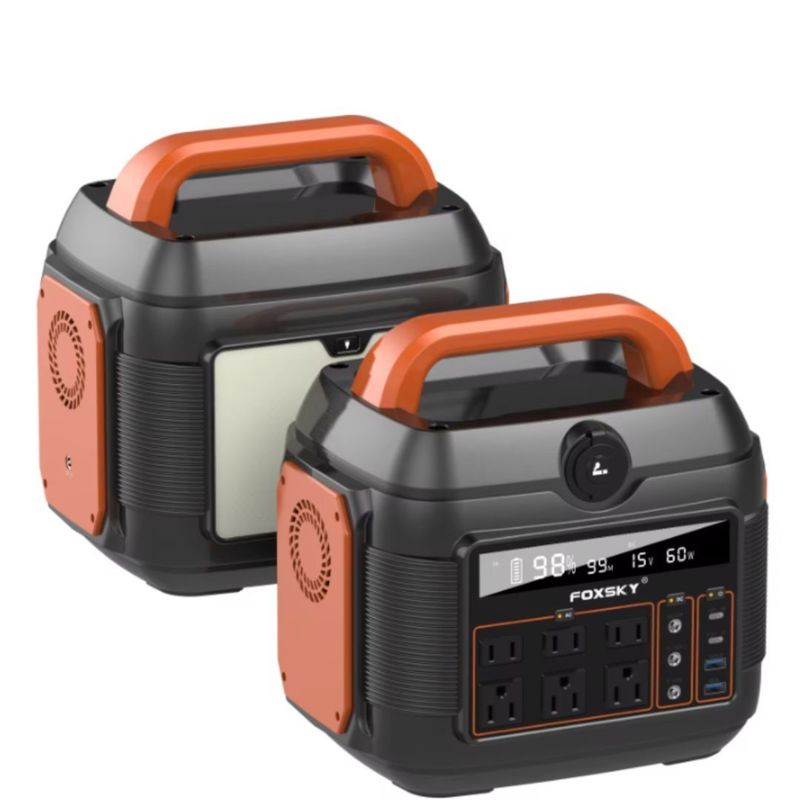 Éclairage à LED de 11W 220V/110V CA Sortie 600W Batterie au lithium pour centrale électrique portable