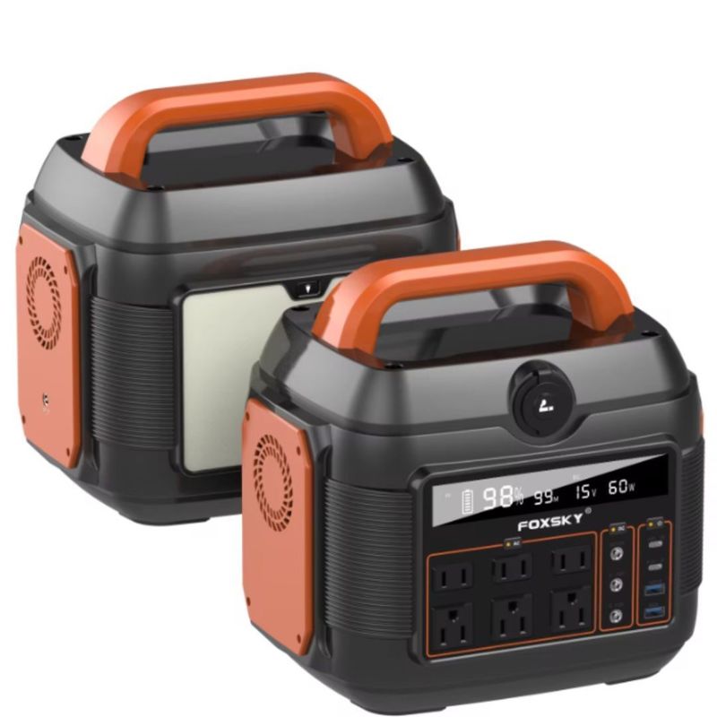 Centrale solaire de stockage d'énergie extérieure portable de 600 W avec batterie au lithium