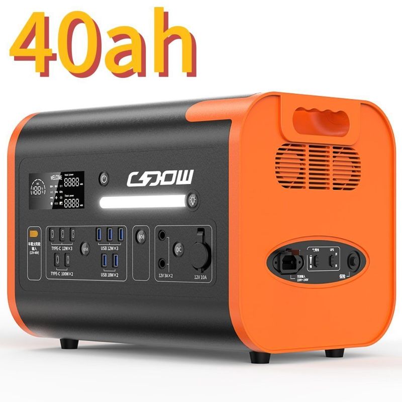 Explorez l'extérieur avec une centrale électrique portable de 2200W/2048wh et un onduleur d'onde sinusoïdale pure