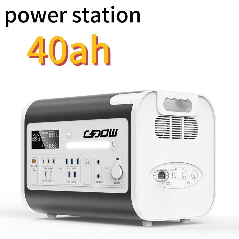 Couleur personnalisable 2200W/2048wh Camping extérieur Station électrique de stockage d'énergie Pure Sine Wave