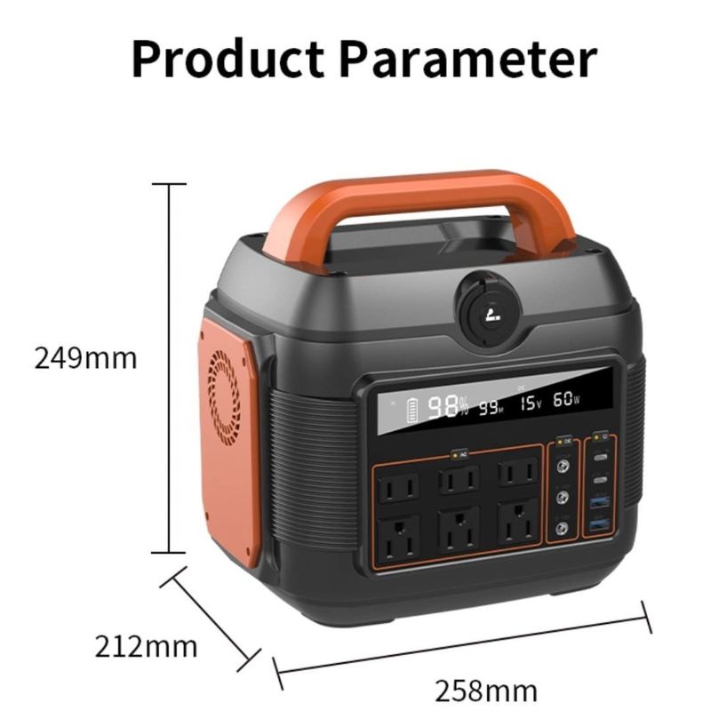 600W/1200W/3600W batterie au lithium Générateur solaire électrique mobile chaud pour le camping en plein air