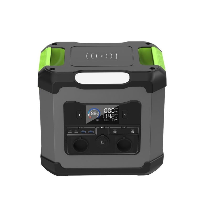 Station d'alimentation portable de 1500 W de puissance de sortie CA et de sortie de type C2 de 12 V/2,25 A pour les situations d'urgence