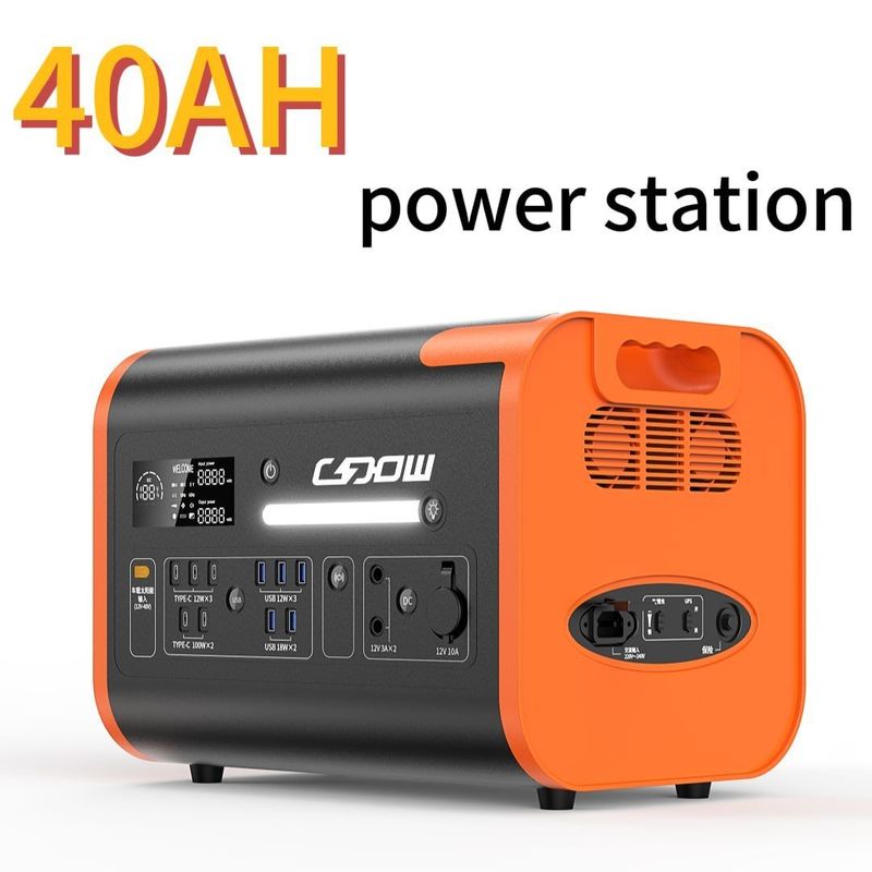 2200W/40ah Station électrique portable de support de charge de panneau solaire pour une alimentation extérieure facile