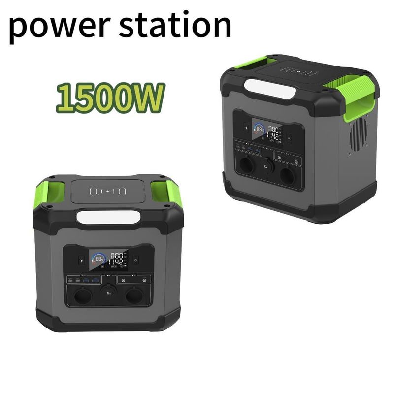 Camping extérieur ST15 1500W centrale électrique portable avec charge de panneau solaire 110V/220V