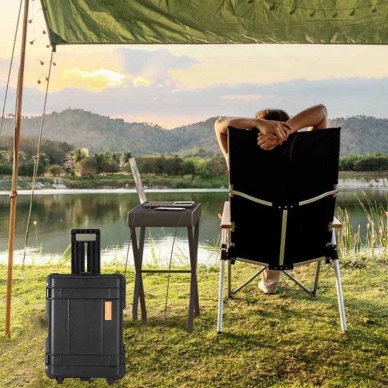 Noir personnalisable 3000W/4000W/5000W/6000W/7000W centrale électrique portable pour les urgences familiales