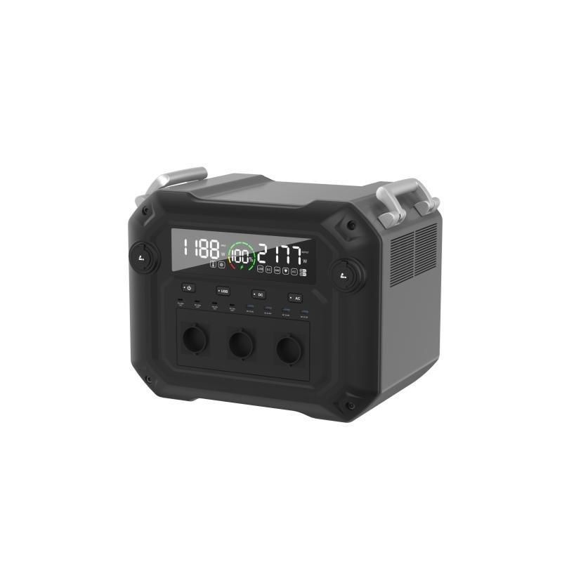 Système de stockage d'énergie de la centrale électrique USB à prise de sortie complète de 2500 W avec puissance de sortie CA