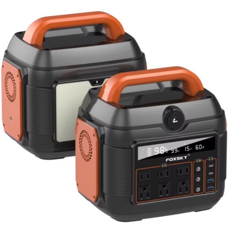 Système de stockage d'énergie portable de 600W/576wh/110V/220V avec sortie CA 220V 50Hz/110V 60Hz