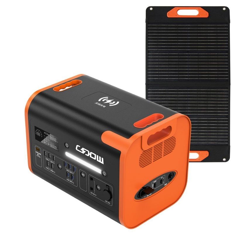 27.000kg Paquet Poids brut Certification CE Générateur solaire portable 2200W pour extérieur