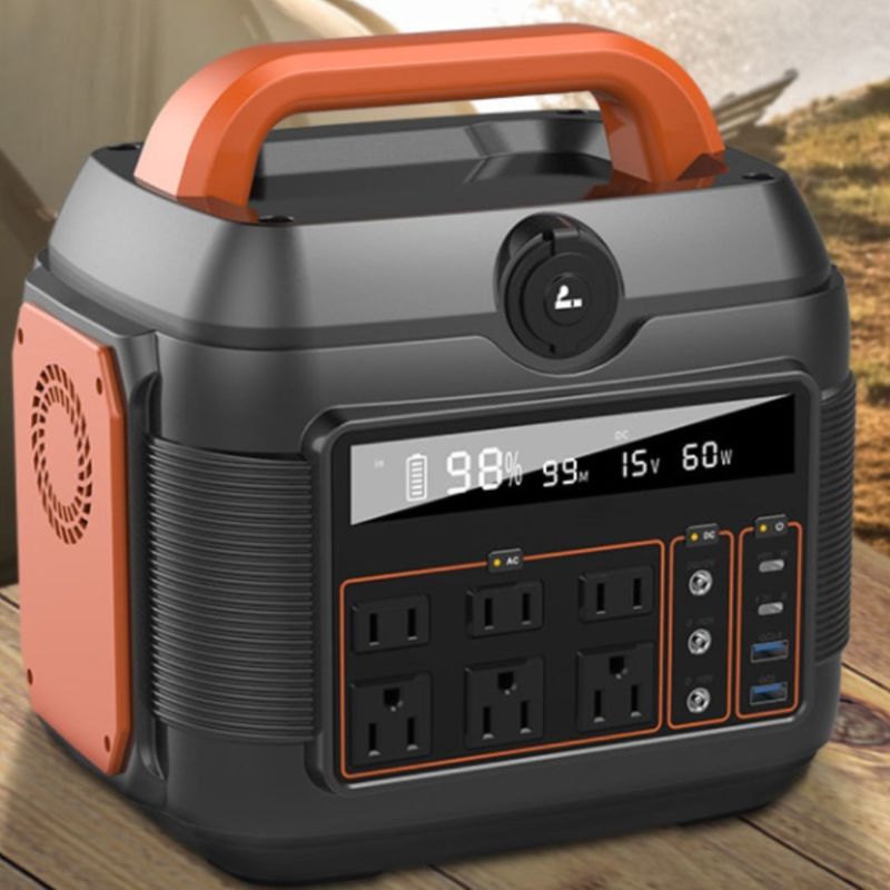 220V 50Hz/110V 60Hz CA sortie 6 Kg/576 Wh/600 W/300 W/5000 W centrale électrique portable