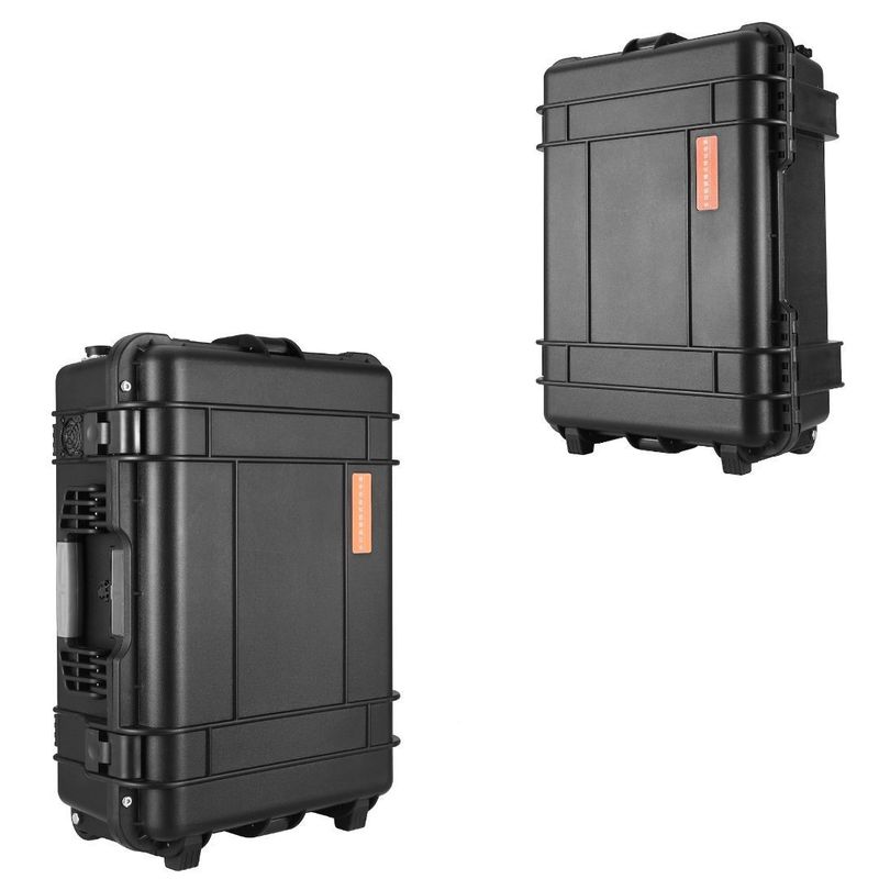 Station électrique portable avec mode de charge par adaptateur CA et batterie au lithium intégrée