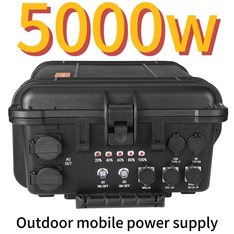 Protection contre les basses températures Générateur solaire LiFePO4 à courant alternatif 5000W pour la maison extérieure
