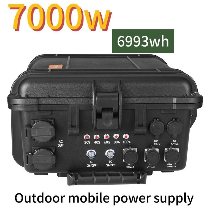 7000W/6993whlifepo4 Station éolienne solaire portable rechargeable pour l'extérieur