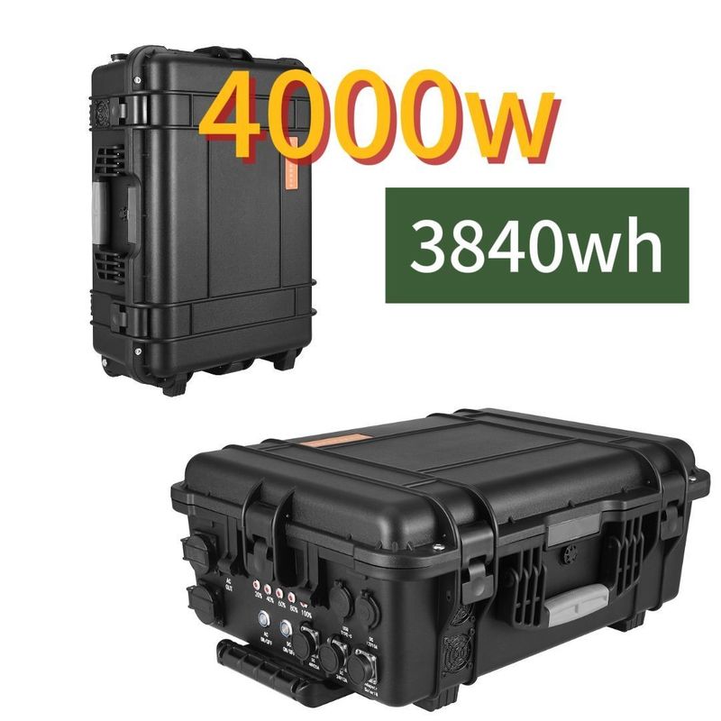 Puissance de sortie de 4000W Station solaire portable Parfaite pour le camping et l'alimentation en veille