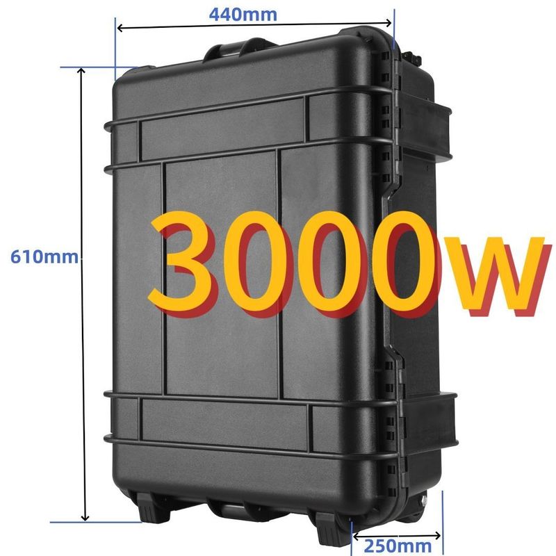 Générateur solaire d'énergie mobile extérieure de 3000 W avec centrale électrique portable d'urgence