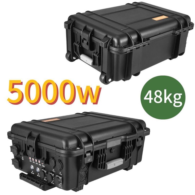 Station solaire portative USB de 5000 W pour les voyages en plein air, le camping et les situations d'urgence