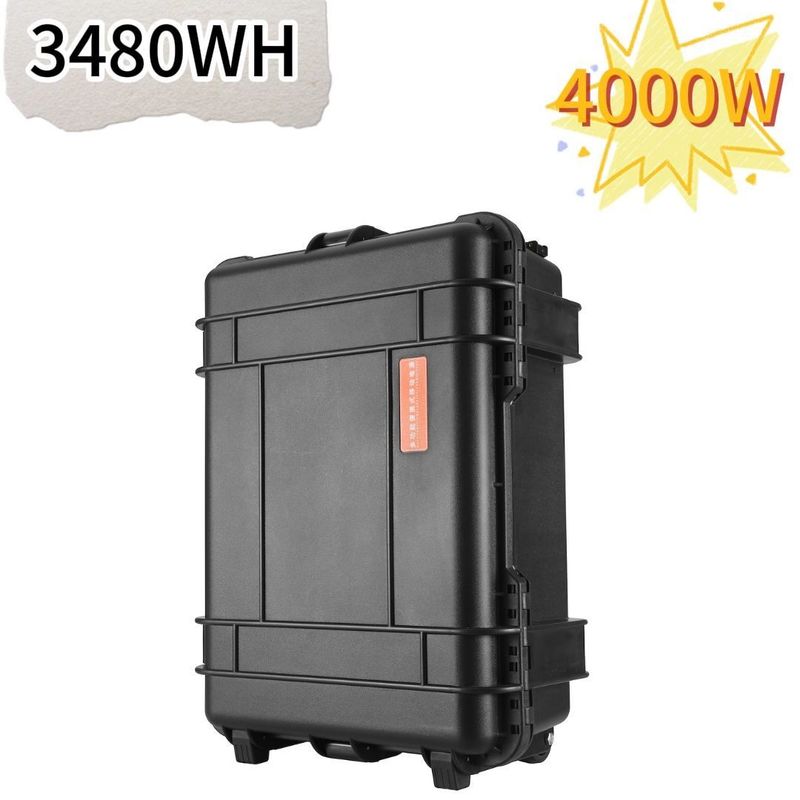 Boîte de tirage noire générateur solaire portable de 4000W pour la photographie en plein air