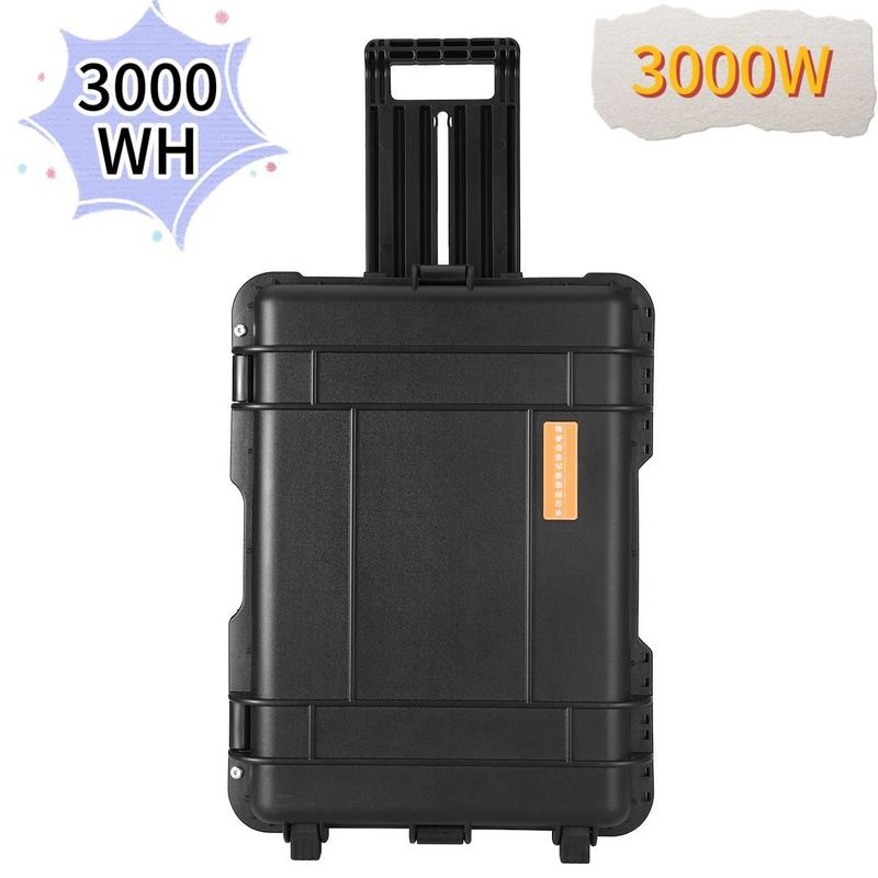 CE.Un38.3 Station solaire portative certifiée 3000W/3000wh pour le camping et les situations d'urgence